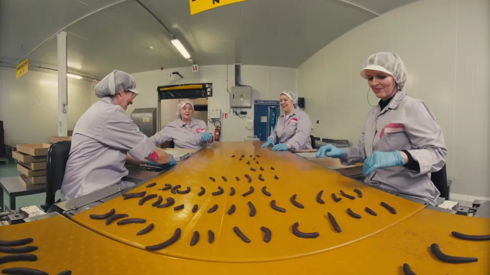 Still from the Leonidas VR factory experience